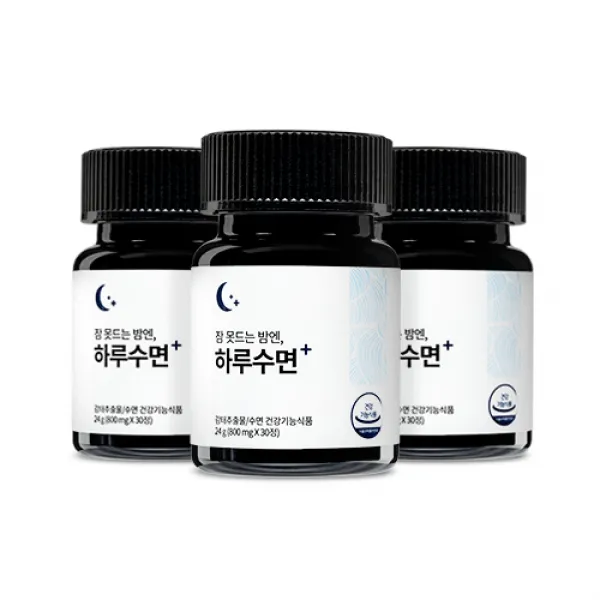하루수면 숙면 수면 영양제 보조제 감태 추출물 수면건강연구소, 30정, 3개