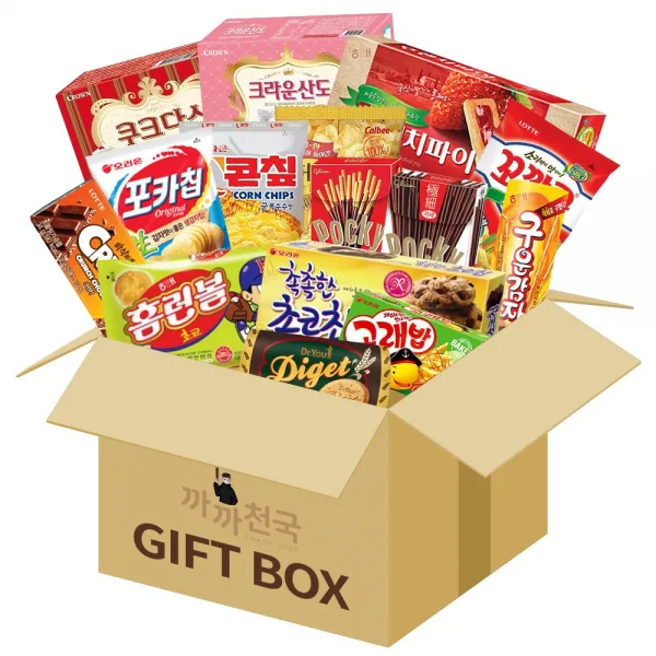 까까천국 해태오리온롯데크라운과자세트(15가지구성), 15종