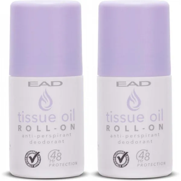 EAD 티슈 오일 롤 온 발한 억제 라벤더 50ml 흉터 고르지 않은 피부 톤 과도한 땀샘 자극 된 겨드랑, 단일상품