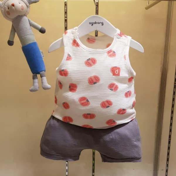 아가방 7900원#여름친구칠구#베이비페어! 바람슝슝 쿨~런닝따로 살 필요읍따 민소매셋뚜! 토마토 상큼하지롱 나시셋뚜! 귀여운걸로 승부하겠어!
