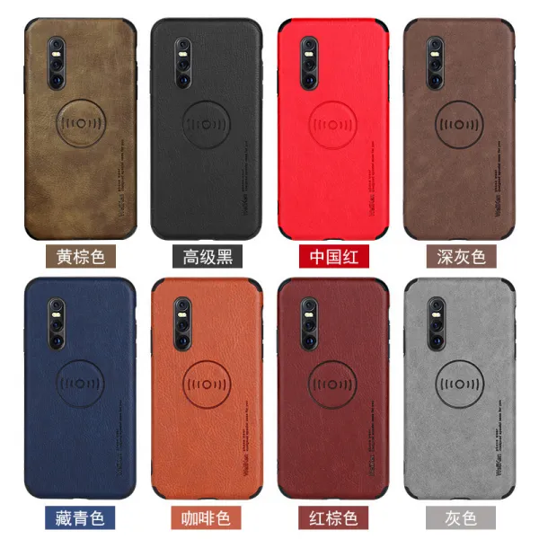 차량용시계 vivos6/s5/s1/s1pro차량용 자석흡인 핸드폰케이스 x23x27가죽 x30전면덮개 떨어트림방지 x21지문 고급 남성 x9/x20/x27/x9splus보호케, T15-부드러운 가죽 vivo x27혹은연락 고객센터 비고 형색