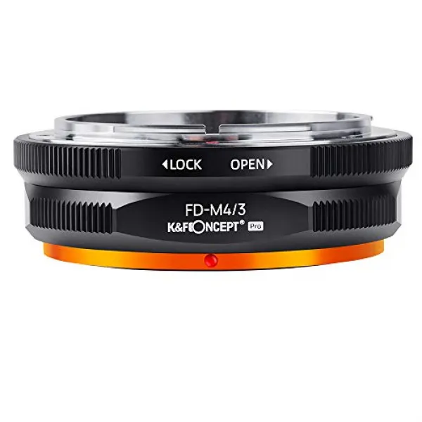 K&F Concept 마운트 어댑터 Canon FD 렌즈- Micro 43 마운트 카메라 장착 PROⅡ 광택 마무리 반사 방지 무한원 실현 메이커 직영점