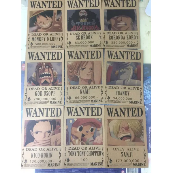 애니포스터 원피스 OnePiece 현상금포스터 A4사이즈 26종, A4 크기