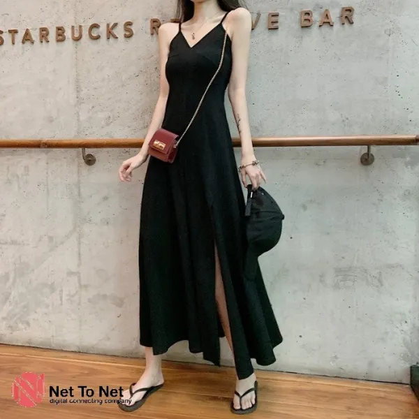 넷투넷 여성 여자 여름 섹시한 트임 치파오 원피스 바캉스 시원한 캐쥬얼 593046963258_ina7