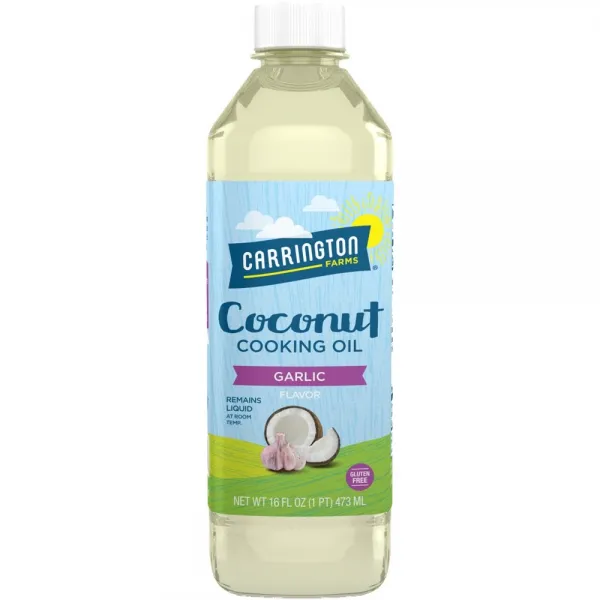 Carrington Farms coconut oil garlic flavor 16 Oz 오소리기름 아보카드오일효능 소기름 게걸무씨앗기름 산루카스아보카도오일 압착유채유 태국코코넛, 1개, 1ml
