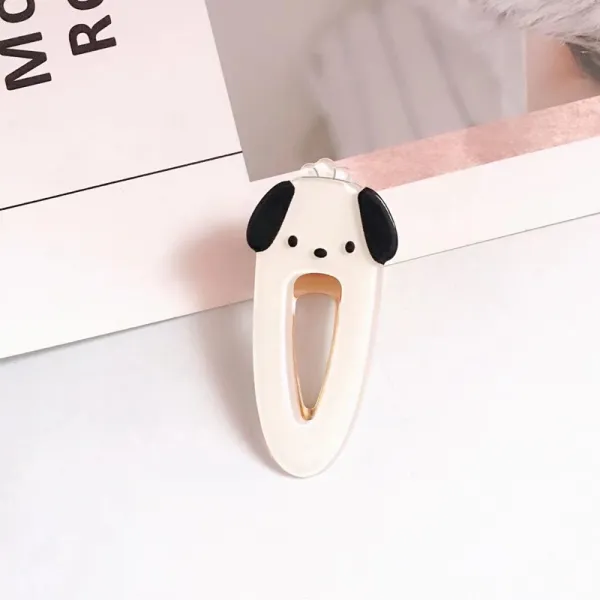 헤어액세서리 악세사리 갈매기 애니메이션 똑딱핀 큐트 쿨로 쌀 화이트 개 메러티 악어 클립 4890449868
