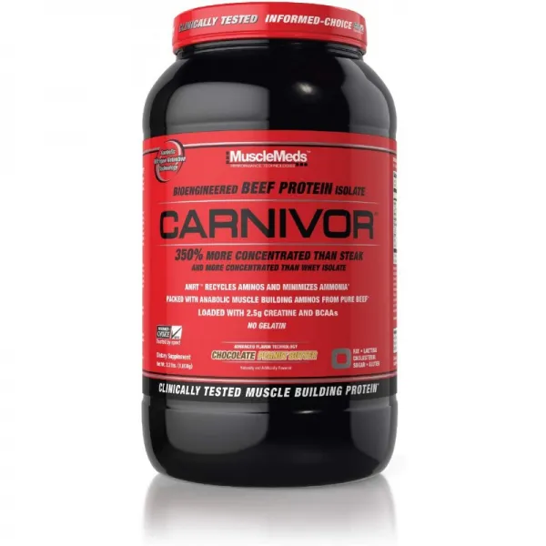 MuscleMeds 육식 쇠고기 단백질 분리 분말 초콜릿 땅콩 버터 2.2 파운드, 1, 단일옵션