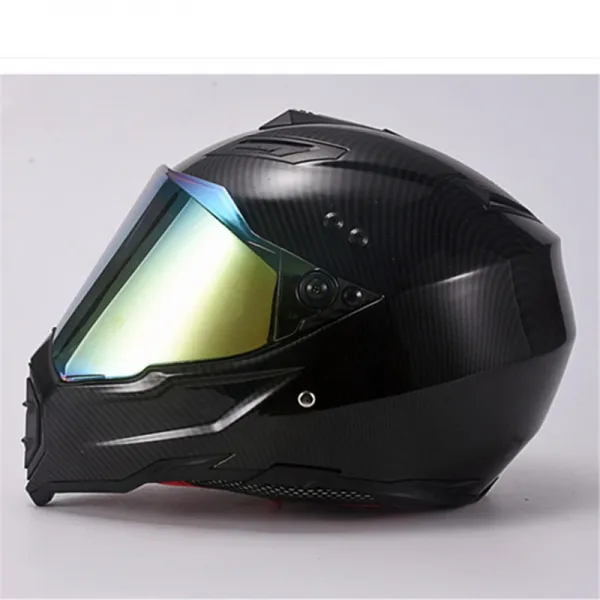 Full Face Cascos Para Moto 오토바이 헬멧 활강 상어 프로페셔널 DOT 승인헬멧, 16 ABS material-matte