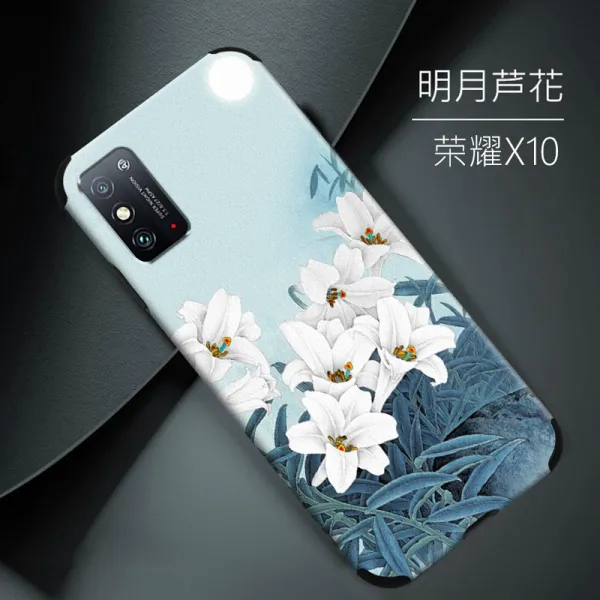 쉬즈천사 핸드폰케이스 화웨이 룽요우 X10 X10MAX 보호케이스 실리콘 심플 개성 독창적 5G 트렌드 남성 여성 타입