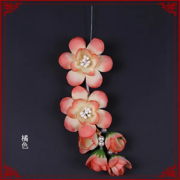 경극 희곡 연극 아가씨 계집종 화단 조단 블 꽃놀이 귀를 채우다 러플 꽃쌍두, 귤색