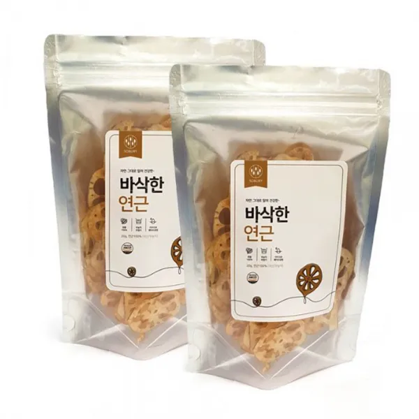 무농약 바삭한 연근칩 소부리 국제상회 연근칩, 20g, 연근칩 5팩