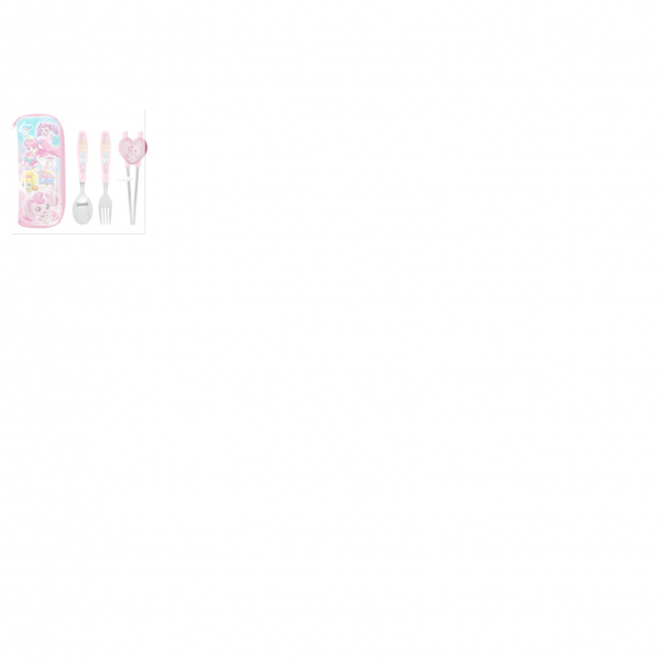 르번 캐치티니핑2 알찬교정 젓가락세트, 혼합색상, 스푼 + 젓가락 + 포크 + 수저집