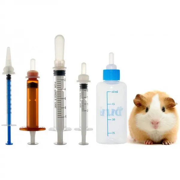 애완 동물 간호 키트 짜기 액체 먹이 키트 고양이 강아지 동물 실리콘 젖꼭지 먹이 통행료 1 단일옵션