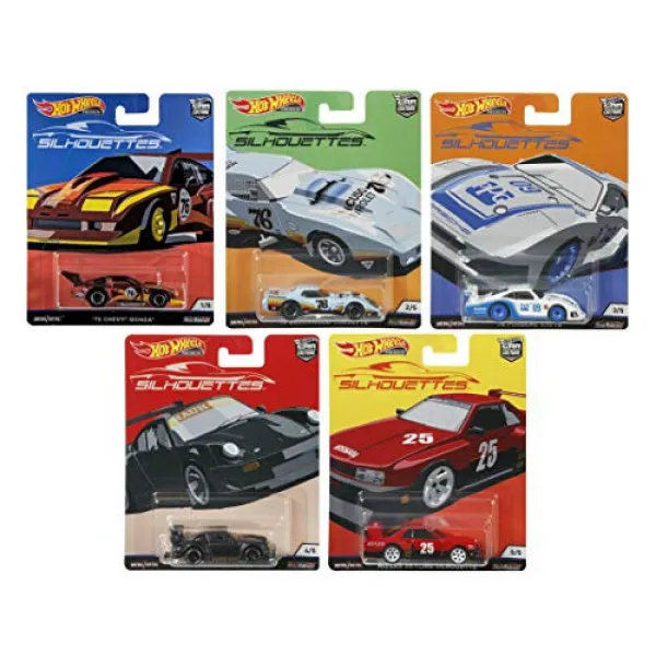 Hot Wheels Car Culture 2019 Silhouettes Set of 5 1/64 Scale Diecast Cars, 본문참고