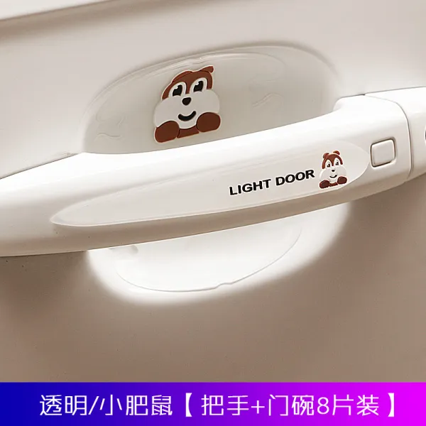 블랙 테크 자동차 보호막 혼다 크브 어코드 도어 핸들 스티커 손스림 방지 스크래치 볼, 투명 쥐손잡이 문접시 8피스 룩