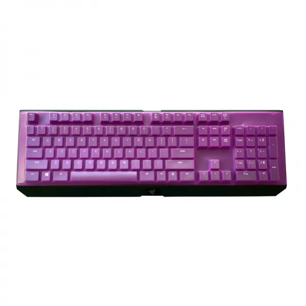 레이빈컴퍼니 보호필름 뇌사 RAZER 블랙 과부 거미 X 환채판 기계 키보드 엘리트 버전 RGB 게임용 게임 X스탠다드, 1, 복권이 비치다 보라색