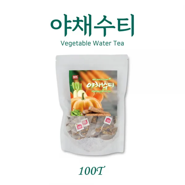 BMS 국내산 야채수 티 티백 차 무 당근 우엉 호박 작두콩 영양수 클렌즈차, 3개, 150g