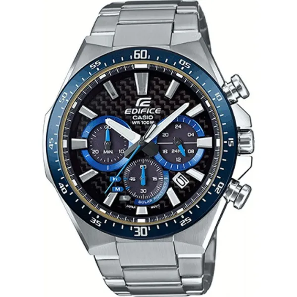 [남성 시계] CASIO EDIFICE EQS-800CDB-1B 카시오 에디 피스 솔라 시계 크로노 그래프 블루 역수입 [병행