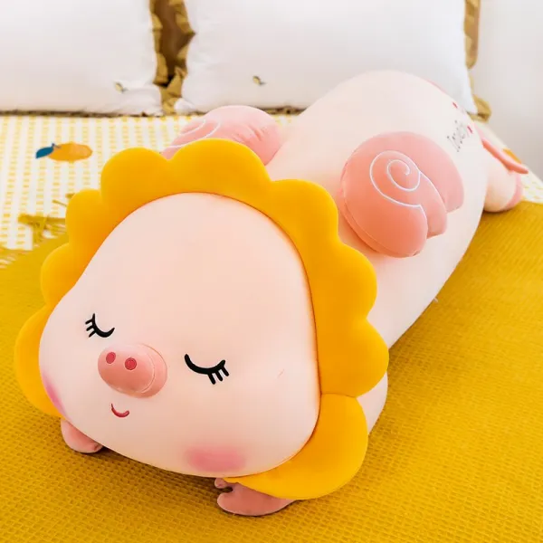 Jan.08 560번 귀여운 돼지털 인형 피규어 인형 잠자는 여자 인형 크리스마스 선물 인형Z, 5_75 cm (소장 + 카 트 = 선물 포장 + 작은, 복사판 태양 돼지