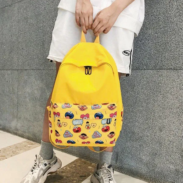 플랜 BACKPACK 남녀백팩 공용백팩 학생백팩 캐주얼백팩 신학기백팩 새학기백팩 초등학생백팩 중학생백팩(#33URB_엘모백팩)