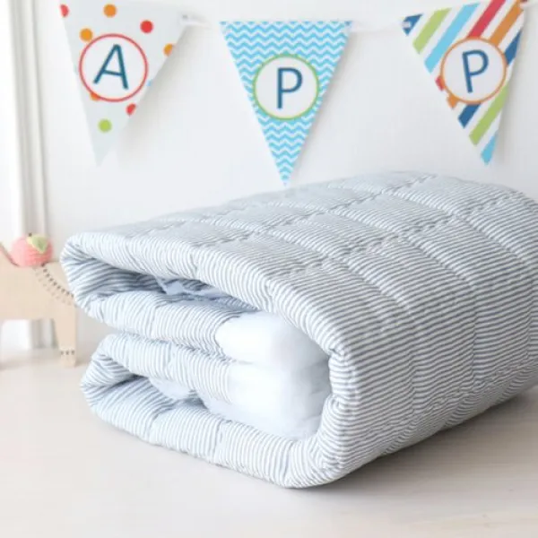 이지텍스 시원한 여름원단 무형광인견누빔 픽미 블루