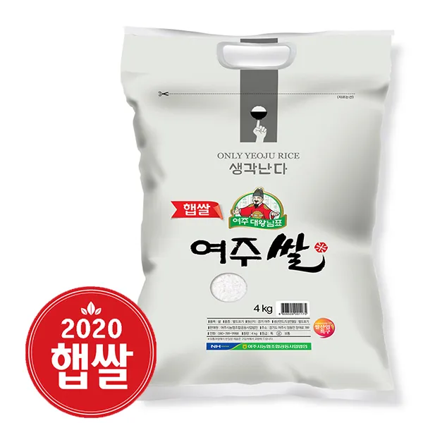 여주농협 2020년 햅쌀 대왕님표여주쌀 4kg, 단품