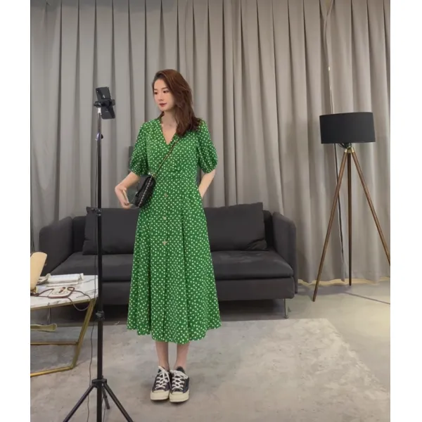 골드글로벌 ASMANNA 이것 그다지 달다 브이넥 데이트 숏 허리보정 보여 슬림