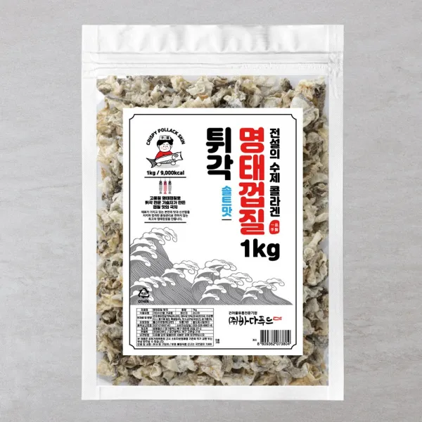 바다푸드 전설의 수제 콜라겐 명태껍질 튀각, 1kg, 1개