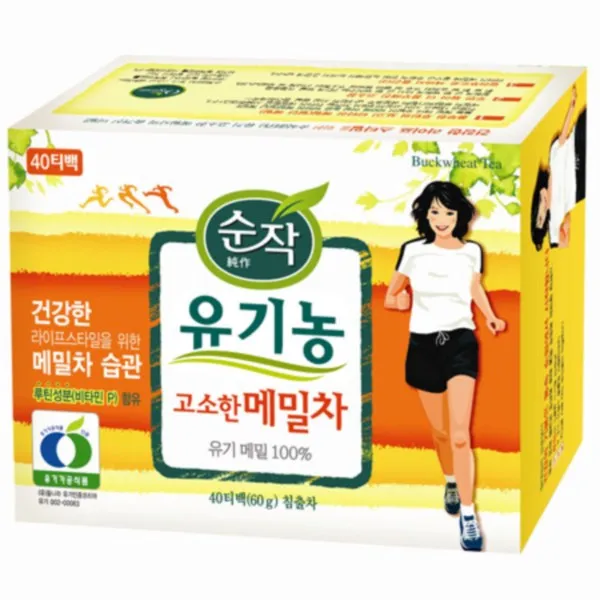 시중품 샘표 순작 유기메밀차 40t 단품