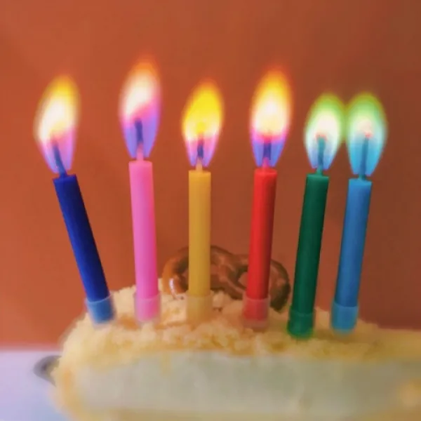 [캐슬라이트] 무지개 특이한 생일초 12개입 색깔초 나혼자산다 나혼산