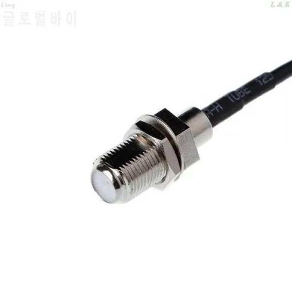 CRC9 정각 연결 관 RG174 떠꺼머리 케이블 15cm 6 접합기에 F 여성 F Femal, 상세내용참조