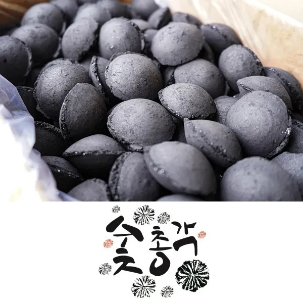 숯총각 황금 조개탄 브리켓 10 Kg 펜션 캠핑 공사장 양생 난로 벽난 5kg