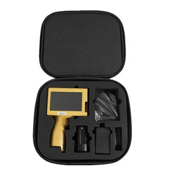 [해외] 6 인치 당 점핸드 헬드 프린터 터치 잉크젯 프린터 로고만료 날짜배치 코드일련 번호라벨바코드QR 코드, A set with ink