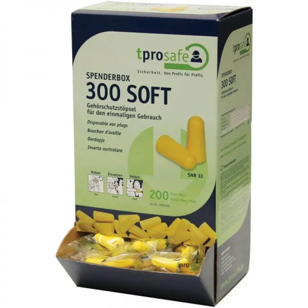 독일직송 TPROSAFE 300 소프트 화재 보호 플러그 기증자 상자 - 화재 보호 귀 플러그 가위 디스펜서 수, 1