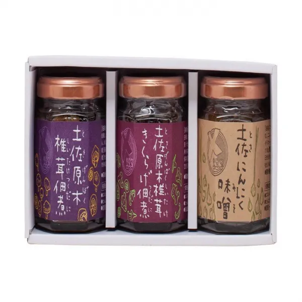 あおぞら蒼空舎 土佐山野めぐり佃煮（3個入りギフトセット） 푸른 하늘 창공 사 토사 야마노 순회 조림 (3 개들이 선물 세트), 1
