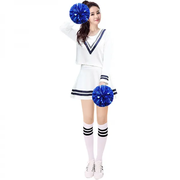 스몰에이저스 학교 퍼포먼스 학생 운동회 개막식 방진 치어리더 공연복 가을, XL 완성함 여성 긴 소매