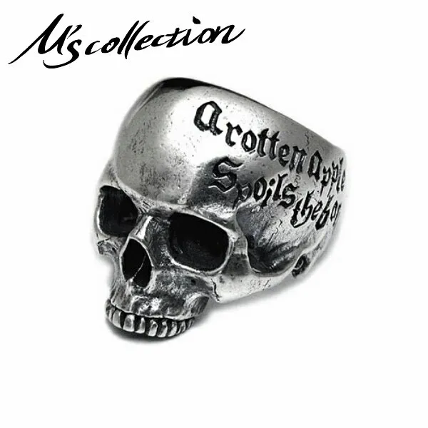 m 's collection 실 버 925 무 거 운 해골 링 golds 주 얼 리 선물 남 친 남편 반지 해골 골 드 실 버 반지 남자 반지 일본 산 명 품 일본 명 품