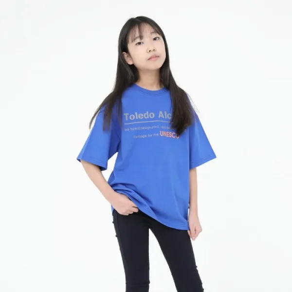 카발레이루 남녀공용 주니어 오버핏 반팔티 콜레도 CAVAL-J225