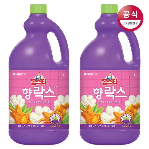 홈스타 독한락스냄새없이 향긋하게 향락스 2L x 2개
