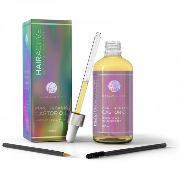 Hairworthy -100 % 순수한 유기적이고 찬 눌러 진 즉시 머리 성장을위한 자연적인 피마자 기름 높은, 단일상품