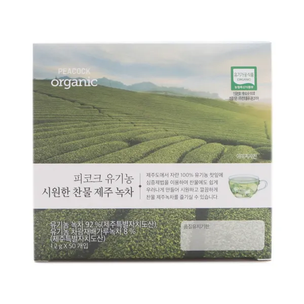 피코크 유기농 시원한찬물 제주녹차 50입, 50개입, 1.5g