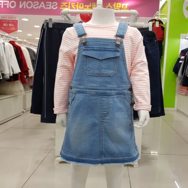 꼬망스 오버롤데님원피스 R2012O628