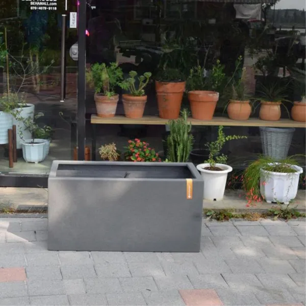 정원 직사각 대형 낮은화분 97x47x47cm 가드닝 가로수 상추키우기 베란다화단 애완식물