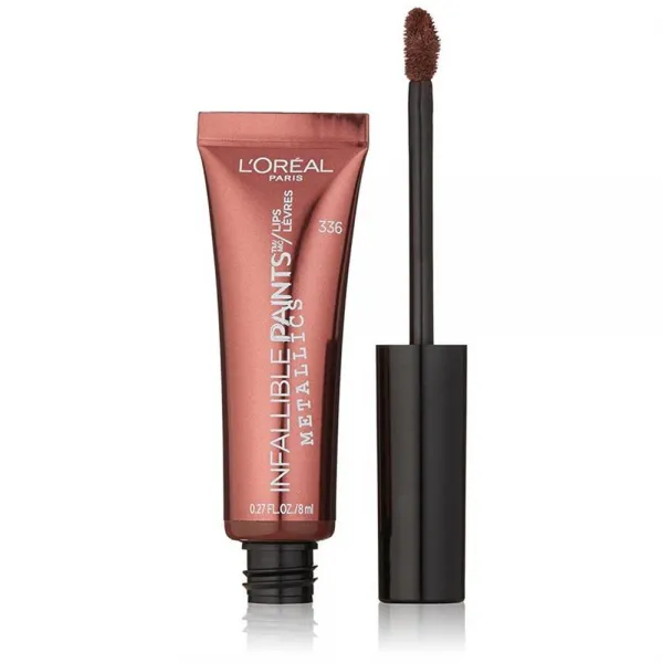 L'Oreal Paris 로레알 불알 페인트/립스 금속 액상 독 L'Oréal Infallible PAINTS/LIPS Metallic Liquid Venom 0.27 fl. oz, 단일상품, 단일상품