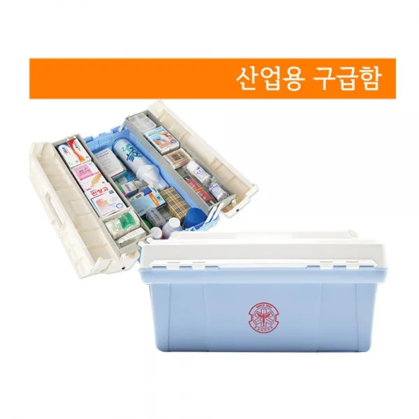 산업현장 휴대용 응급 종합 의료용품 구급함 차량용, 1개