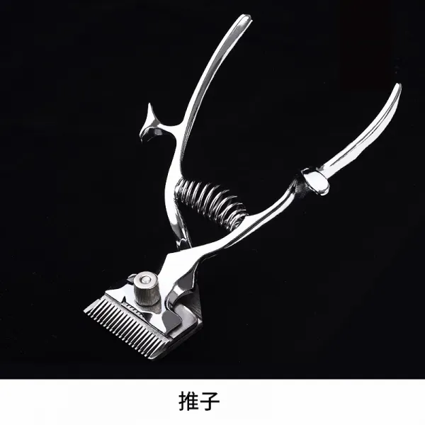 정품 포스트 이발 손 페이더 구식 수동 클리퍼 음소거 면도 머리 가위 머리 깎기, 싱글 페이더