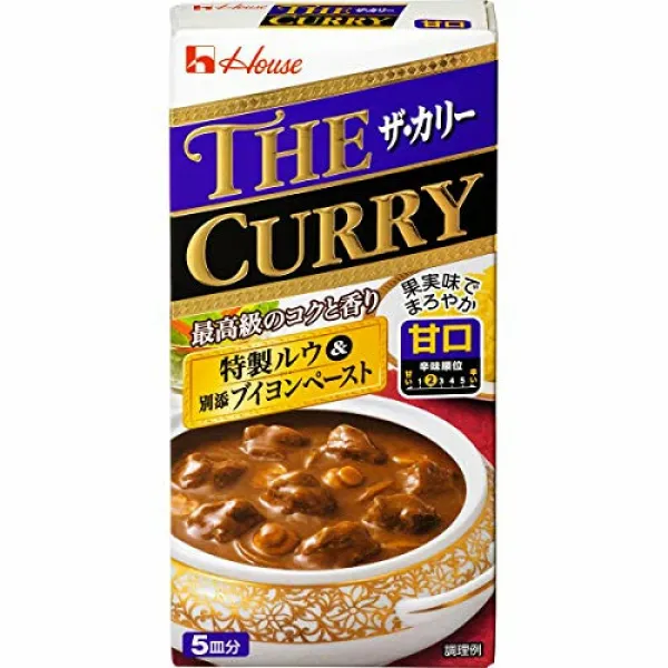 하우스 더 카리 단맛 140g×4개 ハウス ザ・カリー 甘口 140g×4個