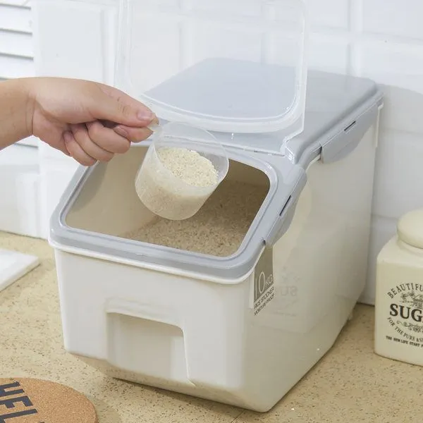10kg 15kg 진공 쌀통 뒤주 10키로 쌀 보관통 2컬러 옵션2 10kg 