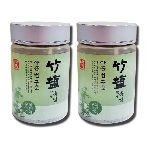 [일촌] 9회 가포죽염 250gx2 (분체형) 명품 용융소금, 2개, 250g