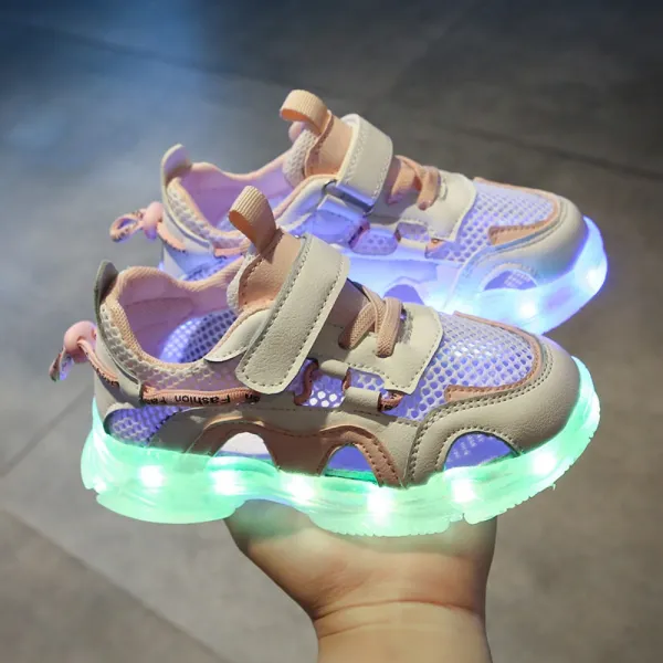LED운동화 키즈 발광화 에어 운동화 USB 충전